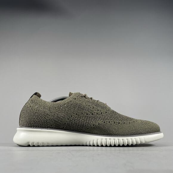 Cole Haan Zerogrand Stitchlite Men’s 11 M Green Wingtip Oxford Casual Dress Shoe - Picture 7 of 9